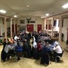 Pastis et huîtres pour accompagner les adhérents dans notre salle d'infortune.